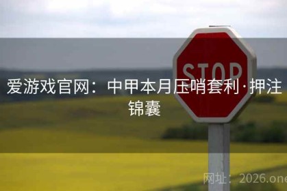 爱游戏官网：中甲本月压哨套利·押注锦囊