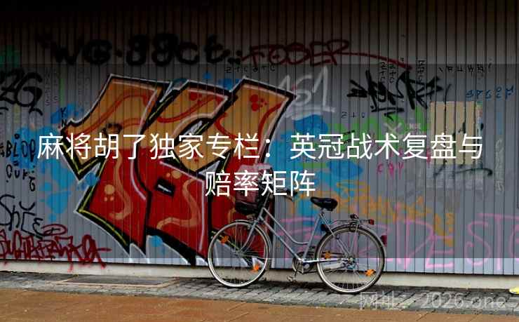 麻将胡了独家专栏：英冠战术复盘与赔率矩阵